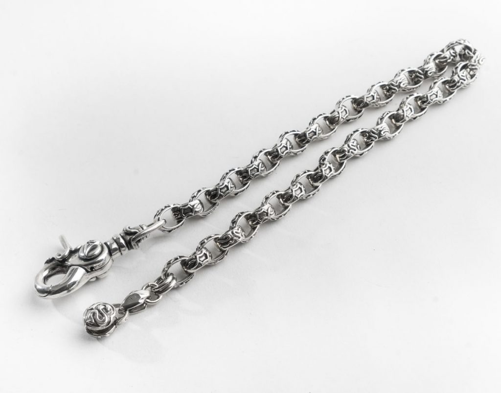 Thick chain with decorated rings CC266CPF