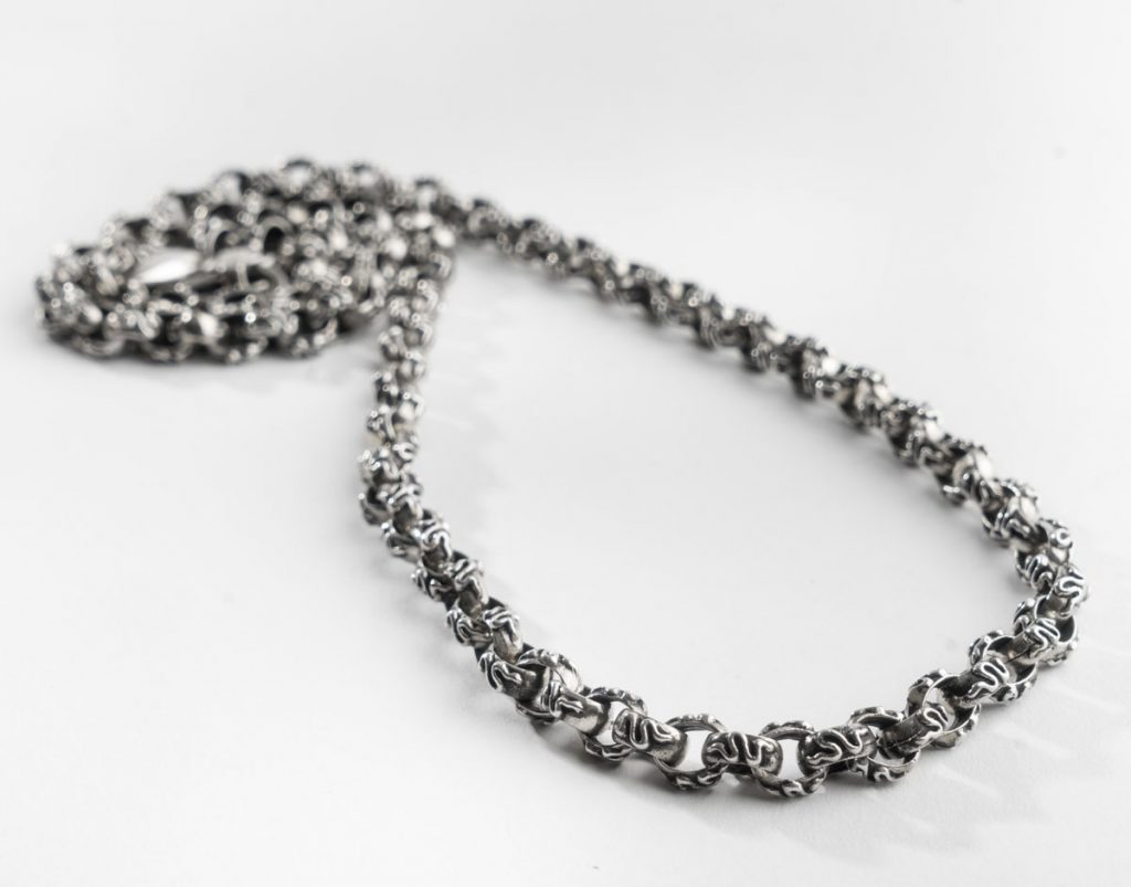 Chain and rings necklace CC288