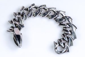 Silver groumette bracelet