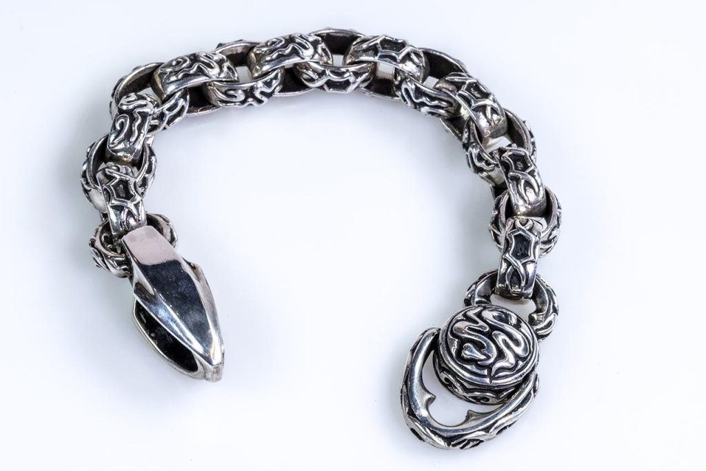 Silver snake bracelet
