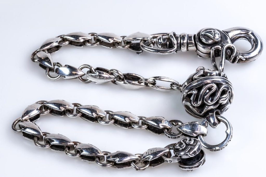 Silver Arrowhead Wallet Chain