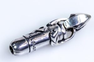 Silver bullet pendant