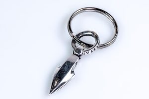 Silver Spartans arrow keyring