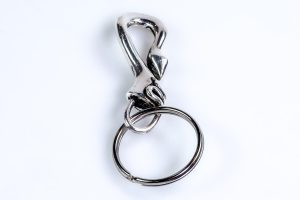 Silver snake keyring