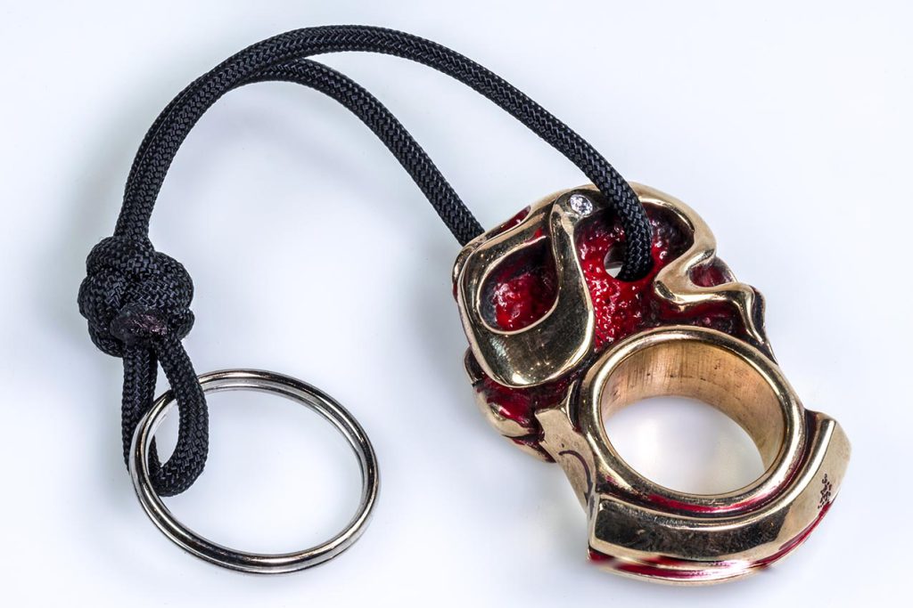 Bronze snake keyring